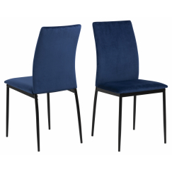 Jedálenská stolička Demina (SET 4 ks), tmavo modrá