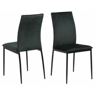 Jedálenská stolička Demina (SET 4 ks), tmavo zelená