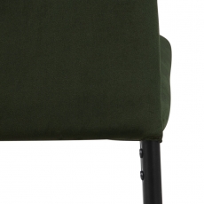 Jedálenská stolička Demina (SET 4ks), zamat, tmavo zelená - 5