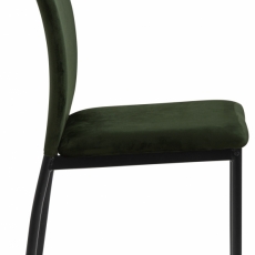 Jedálenská stolička Demina (SET 4ks), zamat, tmavo zelená - 7