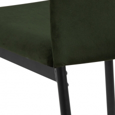 Jedálenská stolička Demina (SET 4ks), zamat, tmavo zelená - 8