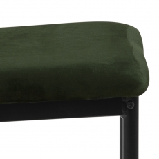 Jedálenská stolička Demina (SET 4ks), zamat, tmavo zelená - 9