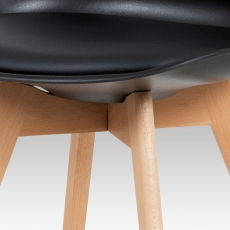 Jedálenská stolička Denise (súprava 4 ks), čierna - 9