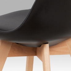 Jedálenská stolička Denise (súprava 4 ks), čierna - 11