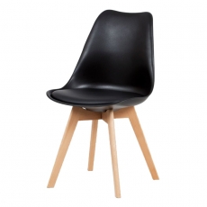 Jedálenská stolička Denise (súprava 4 ks), čierna - 1