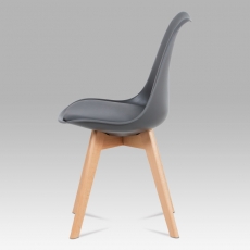 Jedálenská stolička Denise (súprava 4 ks), sivá - 3