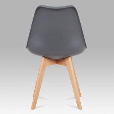 Jedálenská stolička Denise (súprava 4 ks), sivá - 5