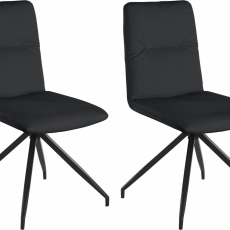 Jedálenská stolička Derit (SET 2 ks), čierna - 3