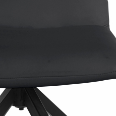 Jedálenská stolička Derit (SET 2 ks), čierna - 6
