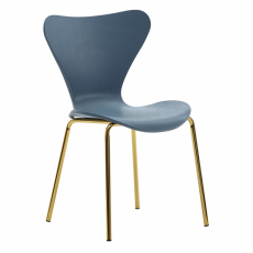 Jedálenská stolička Derlea (SET 4 ks), modrá - 3