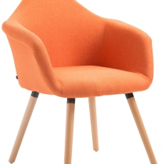 Jedálenská stolička Detta textil, prírodné nohy - 5