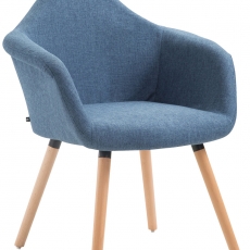 Jedálenská stolička Detta textil, prírodné nohy - 1