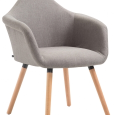 Jedálenská stolička Detta textil, prírodné nohy - 4