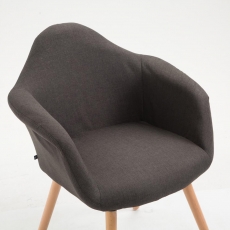 Jedálenská stolička Detta textil, prírodné nohy - 13