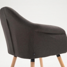 Jedálenská stolička Detta textil, prírodné nohy - 12