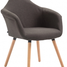 Jedálenská stolička Detta textil, prírodné nohy - 7