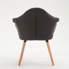 Jedálenská stolička Detta textil, prírodné nohy - 10