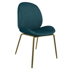 Jedálenská stolička Devon, zamat, zelená - 3