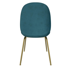 Jedálenská stolička Devon, zamat, zelená - 4