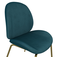 Jedálenská stolička Devon, zamat, zelená - 5