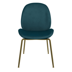 Jedálenská stolička Devon, zamat, zelená