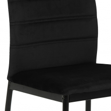 Jedálenská stolička Dia (SET 4 ks), čierna - 2