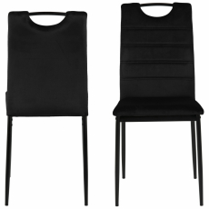 Jedálenská stolička Dia (SET 4 ks), čierna - 3