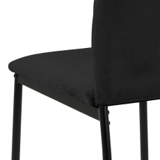 Jedálenská stolička Dia (SET 4 ks), čierna - 5