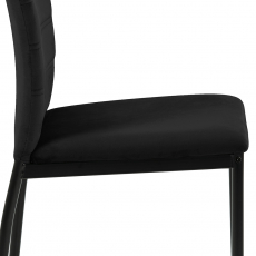 Jedálenská stolička Dia (SET 4 ks), čierna - 7