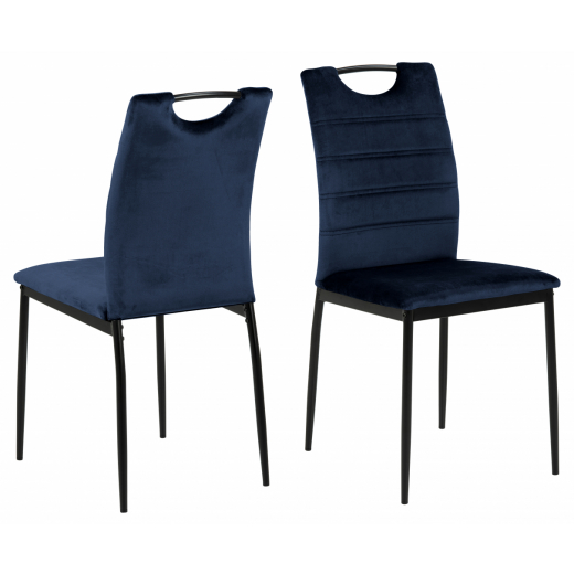 Jedálenská stolička Dia (SET 4 ks), tmavo modrá - 1