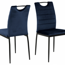 Jedálenská stolička Dia (SET 4 ks), tmavo modrá - 1