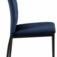 Jedálenská stolička Dia (SET 4 ks), tmavo modrá - 4