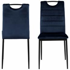 Jedálenská stolička Dia (SET 4 ks), tmavo modrá - 8