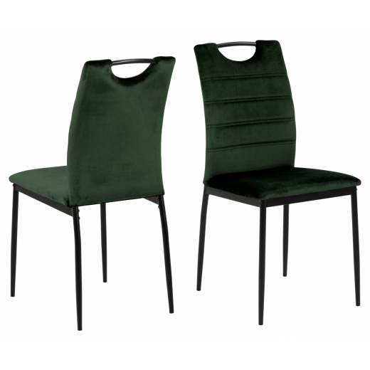 Jedálenská stolička Dia (SET 4 ks), tmavo zelená - 1