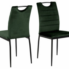 Jedálenská stolička Dia (SET 4 ks), tmavo zelená - 1