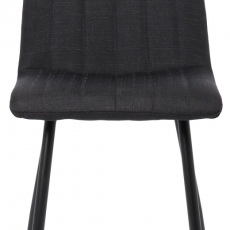 Jedálenská stolička Dijon, textil, čierna - 2