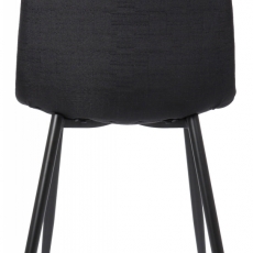 Jedálenská stolička Dijon, textil, čierna - 4