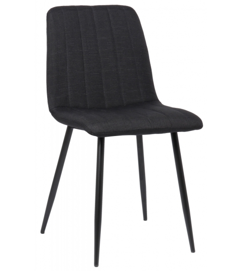 Jedálenská stolička Dijon, textil, čierna