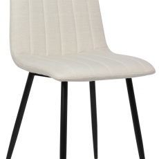 Jedálenská stolička Dijon, textil, krémová - 1