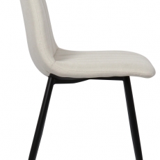 Jedálenská stolička Dijon, textil, krémová - 3