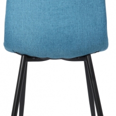 Jedálenská stolička Dijon, textil, modrá - 4
