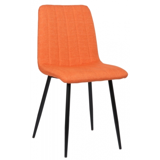 Jedálenská stolička Dijon, textil, oranžová - 1