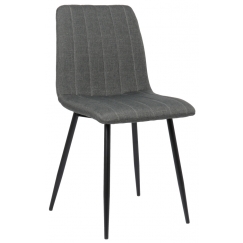 Jedálenská stolička Dijon, textil, tmavo šedá