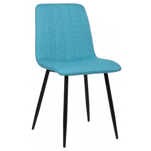 Jedálenská stolička Dijon, textil, tyrkysová - 1
