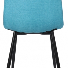 Jedálenská stolička Dijon, textil, tyrkysová - 4