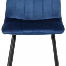 Jedálenská stolička Dijon, zamat, modrá - 2