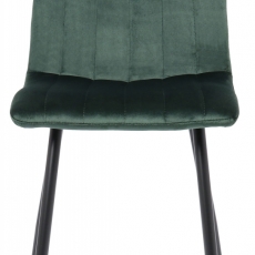 Jedálenská stolička Dijon, zamat, zelená - 2