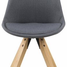 Jedálenská stolička Dima (SET 2ks), tkanina, tmavo šedá - 10