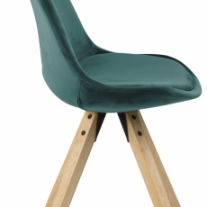 Jedálenská stolička Dima (SET 2ks), zamat, zelená - 3