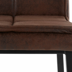 Jedálenská stolička Dina (SADA 2 ks), syntetická koža, hnedá - 6